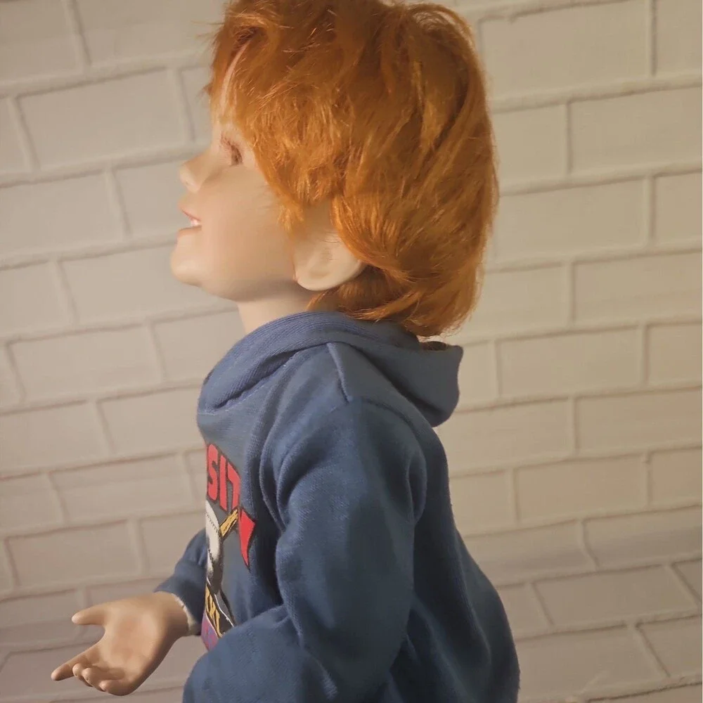 Vintage 1997 Donna RuBert 'Time Out' Porcelain Boy Doll 'Henry' # 3417 Of 5000